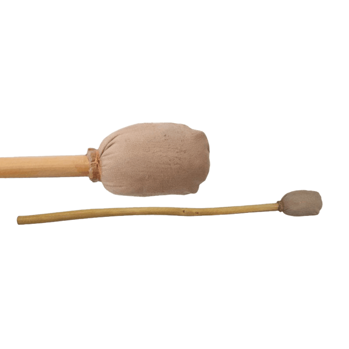 Trommel-Schlägel (Leder) Holz